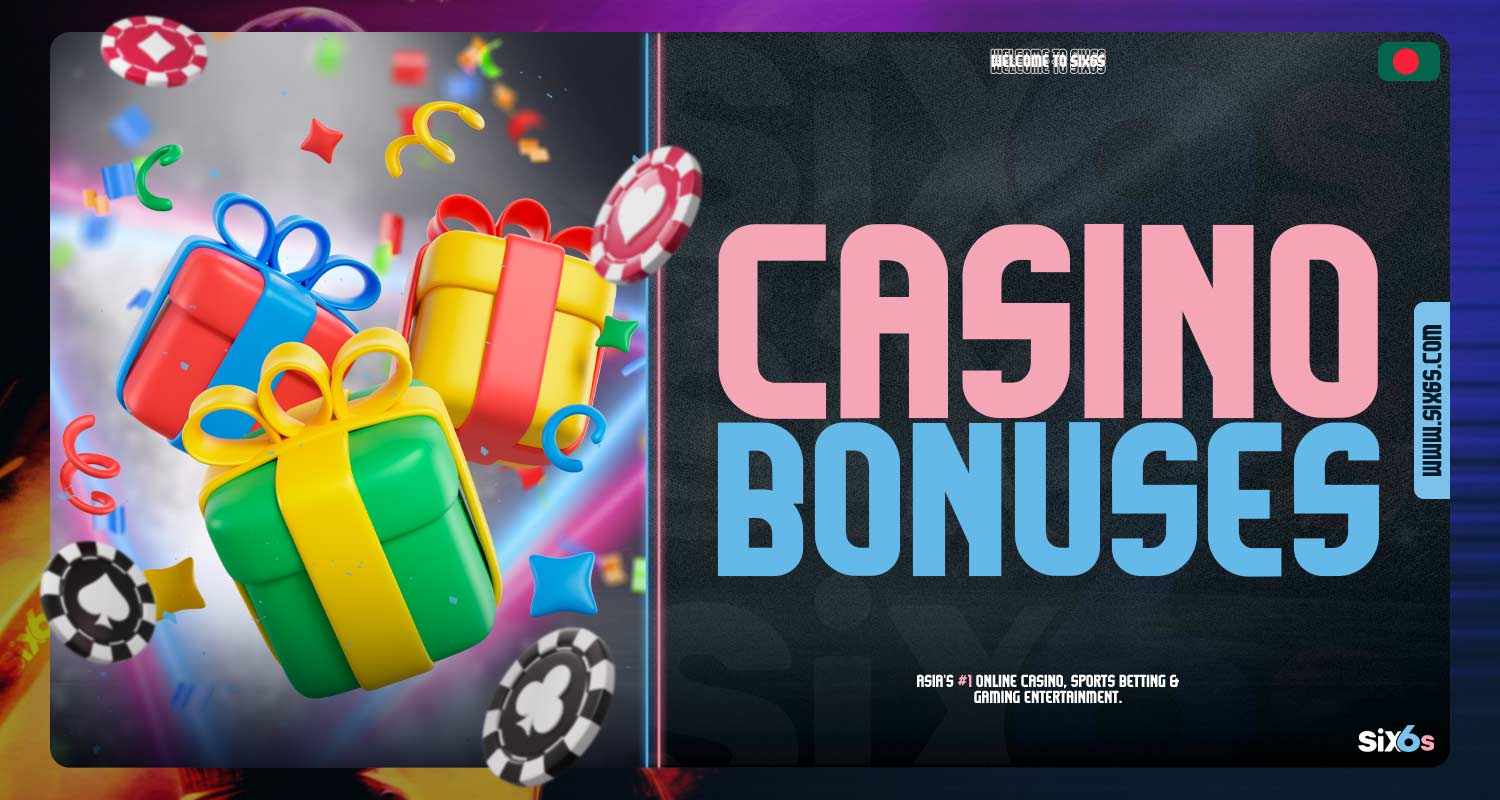 Detailed review of casino bonuses on Six6s platform.